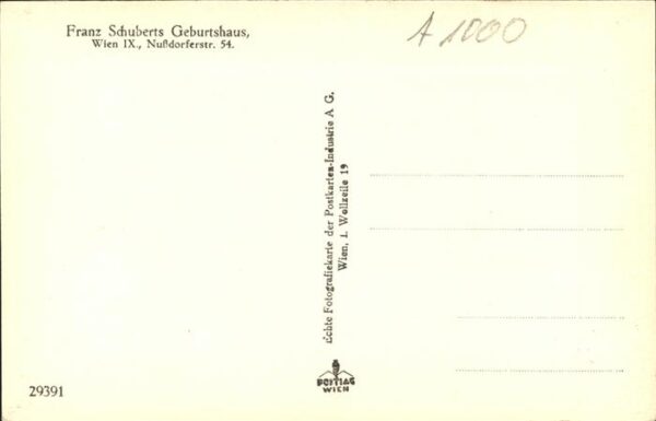 Schubert Franz Geburtshaus Wien Nussdorferstrasse 54 – Bild 2