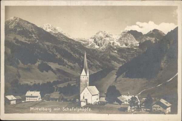 Mittelberg Kleinwalsertal Scahfalpköpfe