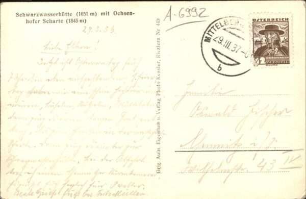 Schwarzwasserhuette Ochsenhofer Scharte – Bild 2