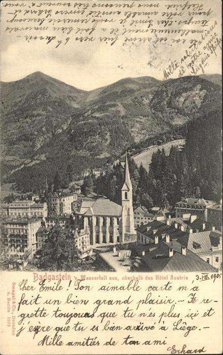 Bad Gastein Wasserfall Hotel Austria