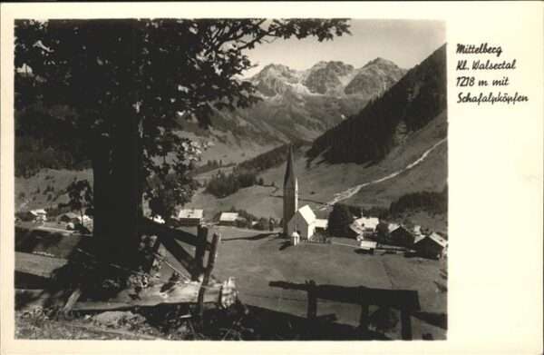 Mittelberg Kleinwalsertal Walsertal Schafalpköpfen