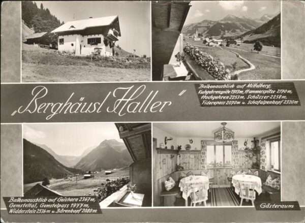 Mittelberg Kleinwalsertal Berghäusl Haller