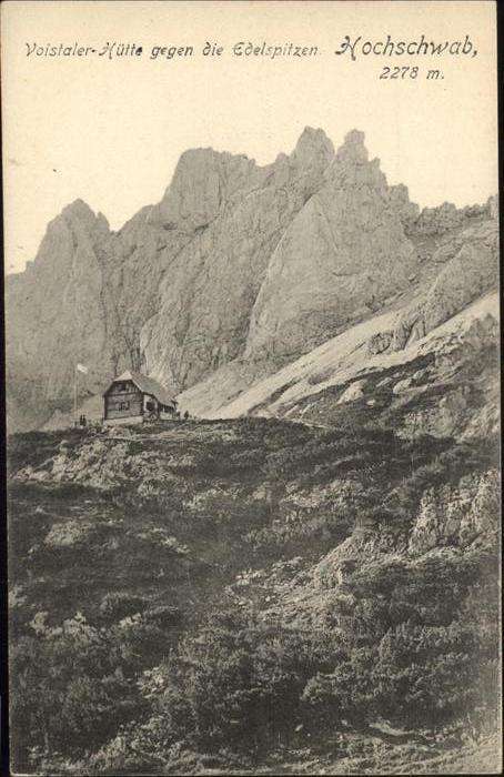 Hochschwab Voistaler Hütte Edelspitzen