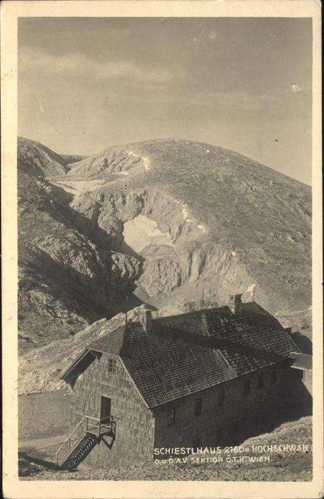 Hochschwab Schiestlhaus