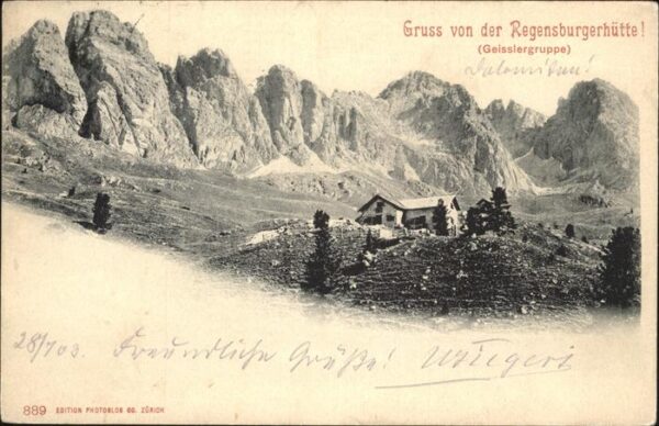 Regensburgerhuette Oesterreich Geisslergruppe