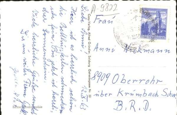 Mallnitz Kaernten Sommerfrische Gesselkopf Tauerntal – Bild 2