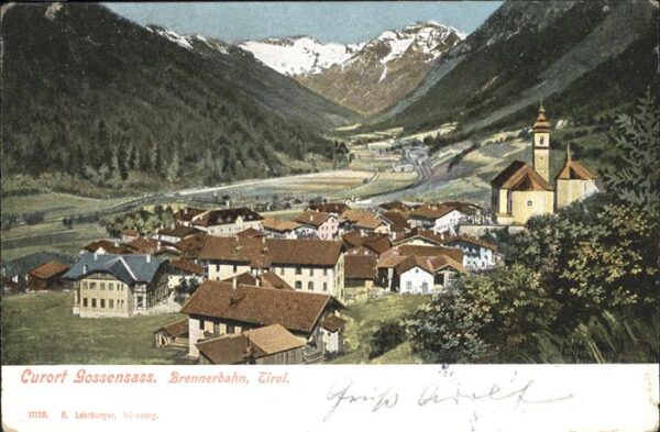 Gossensass Suedtirol Brennerbahn