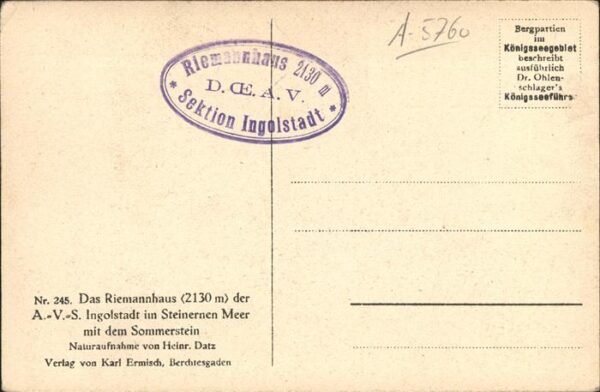 Saalfelden Steinernes Meer Riemannhaus Ramseider Scharte Sommerste – Bild 2