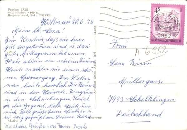 Hittisau Vorarlberg Pension Bals Luftaufnahme – Bild 2