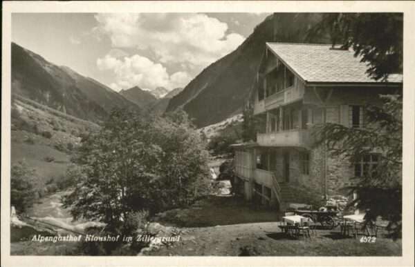 Hintertux Zillertal Alpengasthof Klaushof Zillergrund