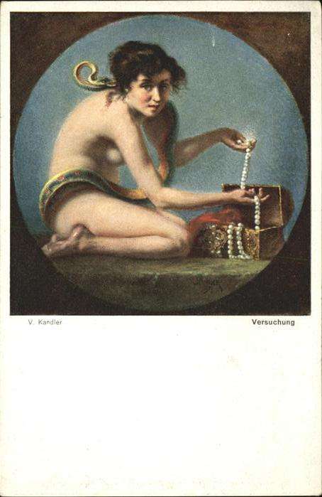 Kuenstlerkarte V Kandler Versuchung Nr 159
