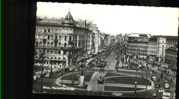 Strassenbahn Wien Mariahilferstrasse Gosser Bier
