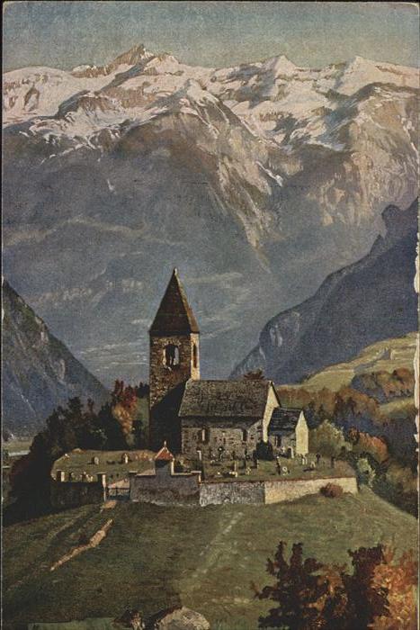 Kuenstlerkarte Serie 137 Nr 3791 Bergkirchlein