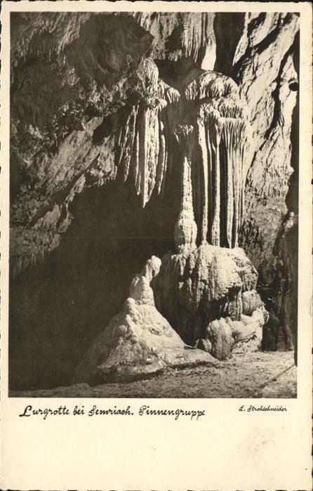 Hoehlen Caves Grottes Lurgrotte Semriach Pinnengruppe