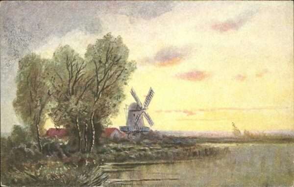Windmuehle Künstlerkarte No 1634
