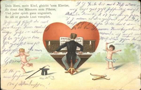 Klavier Engel Zylinder Schiessbogen