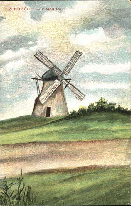 Windmuehle Amrum Zeichnung Nr 28645
