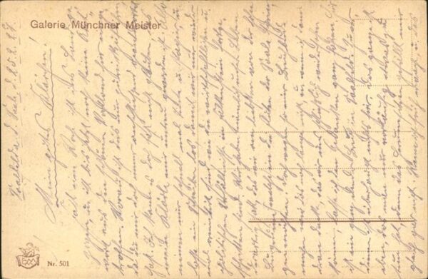 Kuenstlerkarte Nr 501 Richard Brenner Galerie Münchner – Bild 2