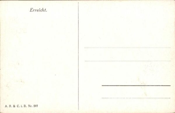 Kuenstlerkarte Nr 597 Erreicht Engel Schiessbogen – Bild 2