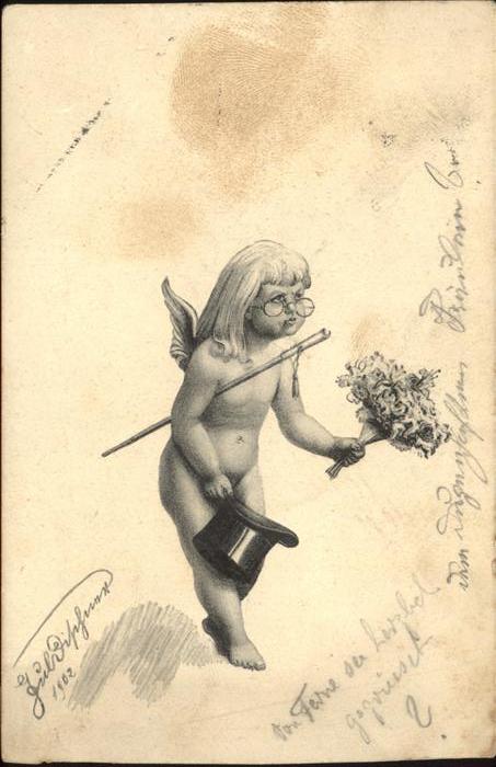 Zylinder Engel Blumen