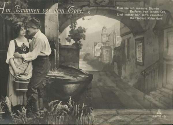 Liederkarte Am Brunnen vor dem Tore Vers 4478-6