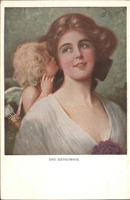 Engel Künstlerkarte Nr 1089 Das Geheimnis