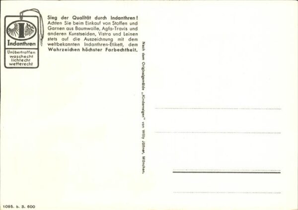 Werbung Indanthren W Jüttner – Bild 2