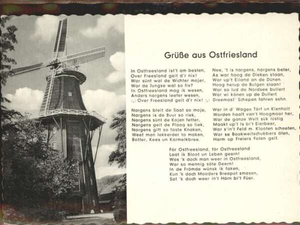 Windmuehle Ostfriesland Gedicht