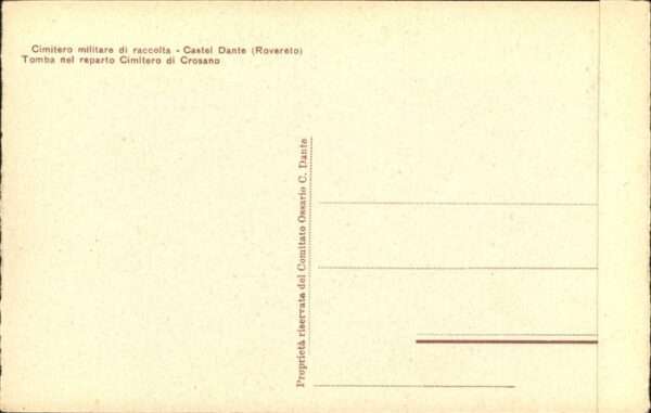 Tod Friedhof cimitero militare Castel Dante – Bild 2