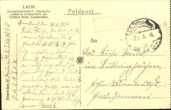 Tod Laon Soldatenfriedhof Gräber – Bild 2