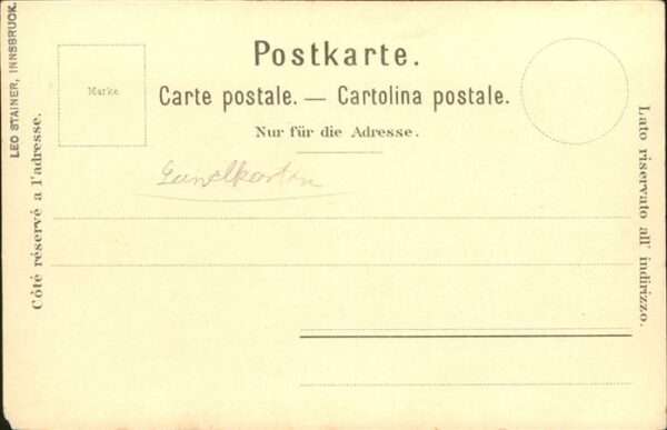 Landkarte auf Ak Bellinzona Como Lugano – Bild 2