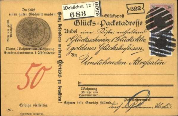 Muenze auf Ak