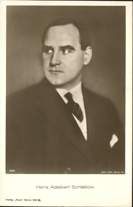 Verlag Ross Nr. 996/2 Hans Adalbert Schlettow