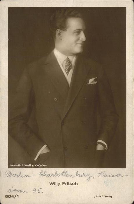 Foto Iris Nr. 604/1 Willy Fritsch
