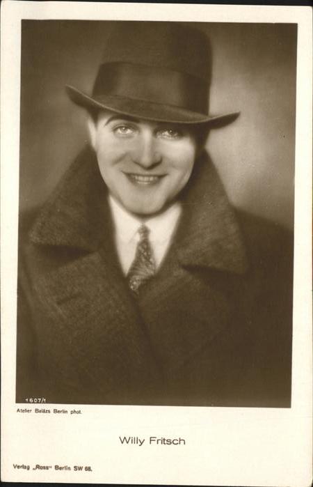 Verlag Ross Nr. 1607/1 Willy Fritsch