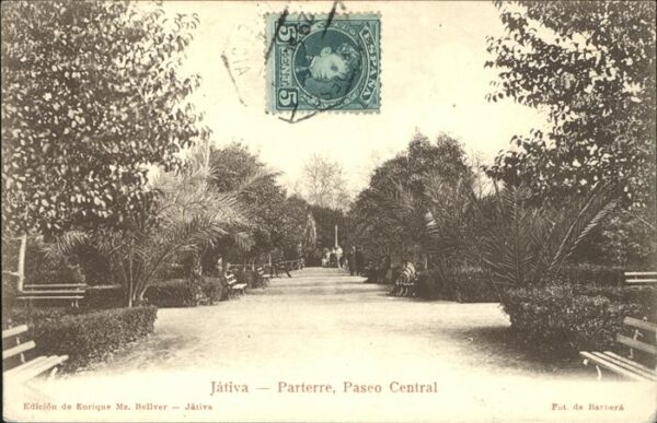 Spanien Jativa Parterre Paseo Central