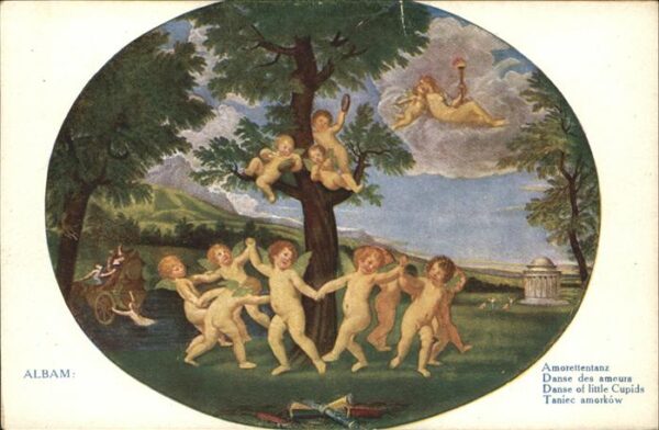 Kuenstlerkarte Nr 2505 Albam Amorettentanz