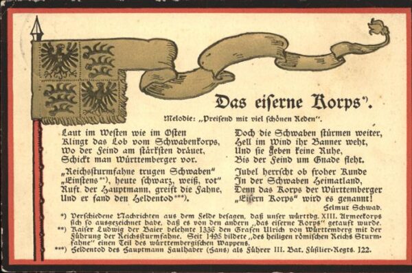 Militaria Das eiserne Korps Fuessilier Regiment 1