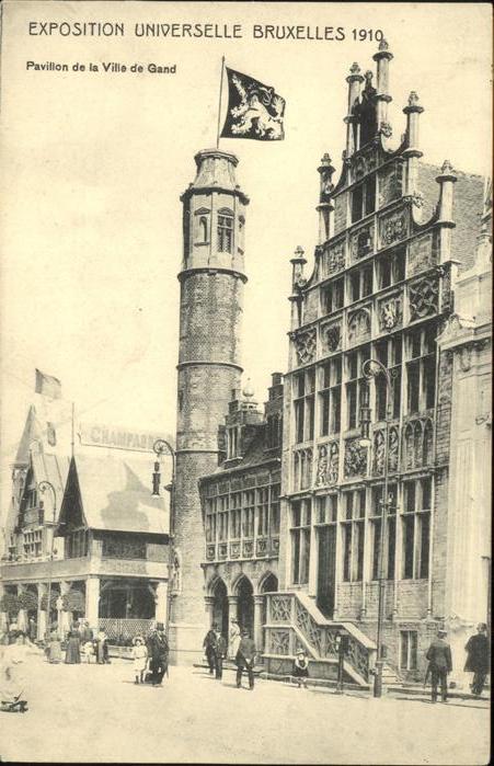 Exposition Universelle Bruxelles 1910 Pavillon de la Ville de Gand