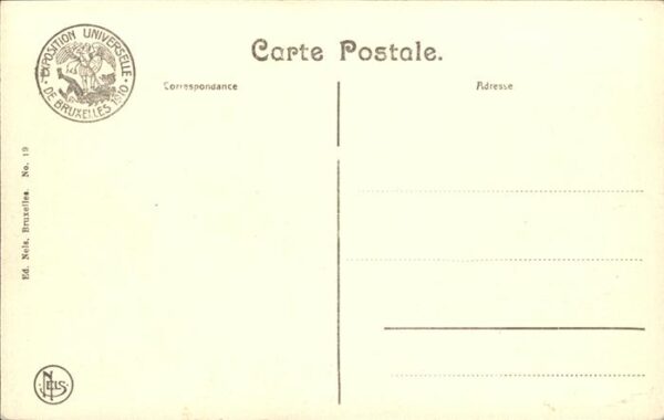 Exposition Universelle Bruxelles 1910 Pavillon de la Hollande Ville de Paris – Bild 2