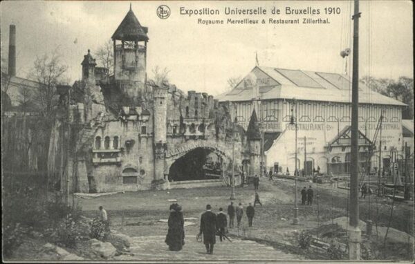 Exposition Universelle Bruxelles 1910 Royaume Merveilleux Restaurant Zillerth