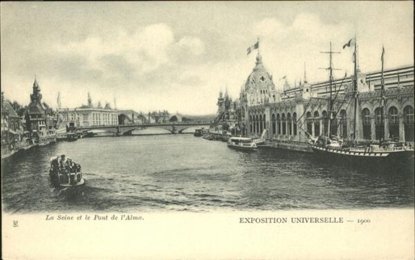 Exposition Universelle Paris 1900 Seine Pont de l Alma