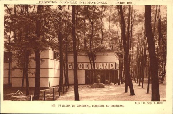 Exposition Coloniale Paris 1931 Pavillon de Danemark Consacre au Groenl