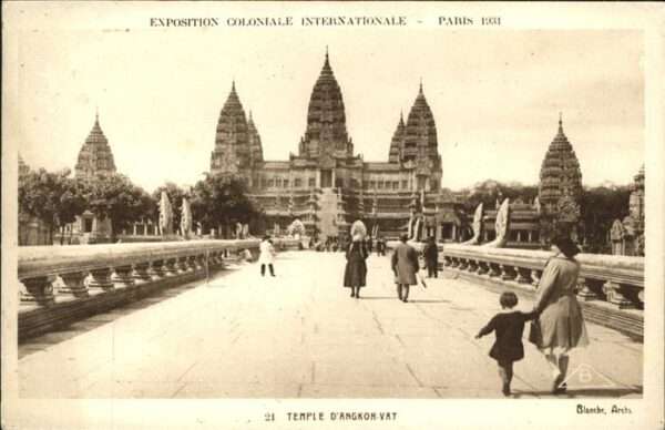 Exposition Coloniale Paris 1931 Temple D Angkor Vat