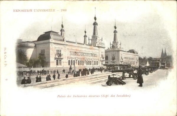 Exposition Universelle Paris 1900 Palais des Industries diverses Kanonen