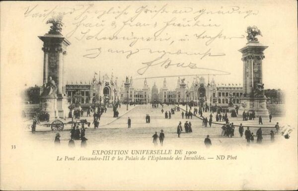 Exposition Universelle Paris 1900 Pont Alexandre III Palais de l Esplanad