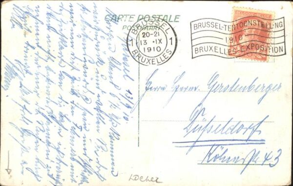 Exposition Universelle Bruxelles 1910 Section allemande Jardin hollandais – Bild 2