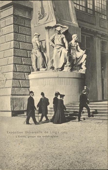 Exposition Universelle Liege 1905 Entree groupe des metallurgistes