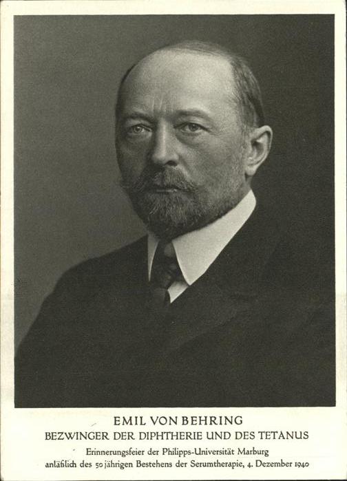 Persoenlichkeiten Emil von Behring Bezwinger Diphtherie T