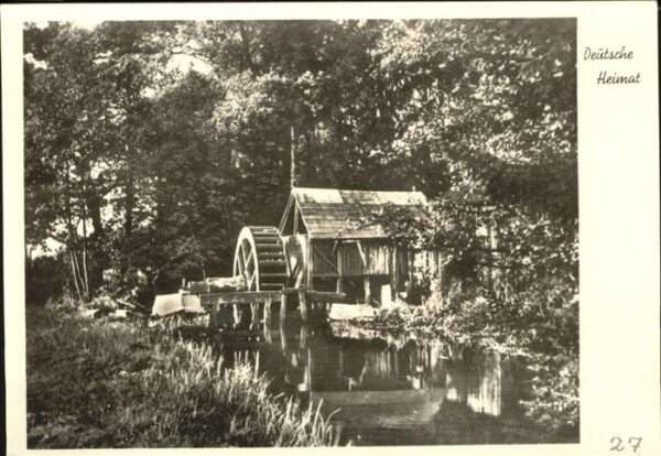 Wassermuehle Deutsche Heimat